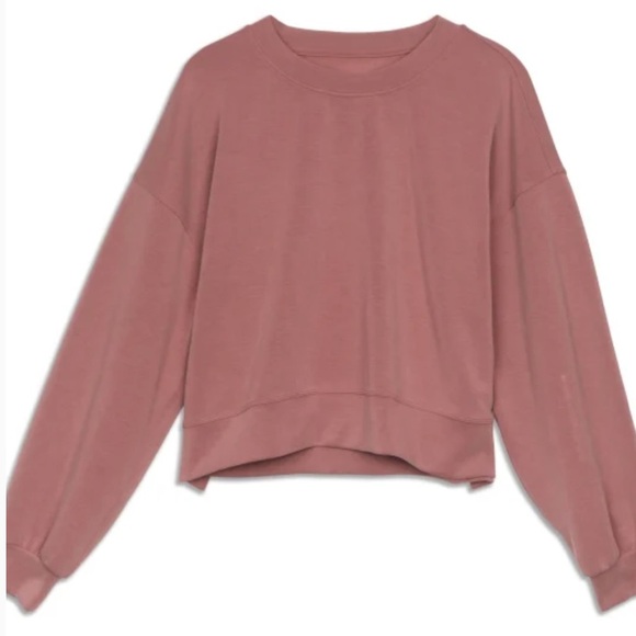 Lululemon Perfectly Oversized Cropped Crew Neck Softstream Limited edition color - Picture 2 of 12